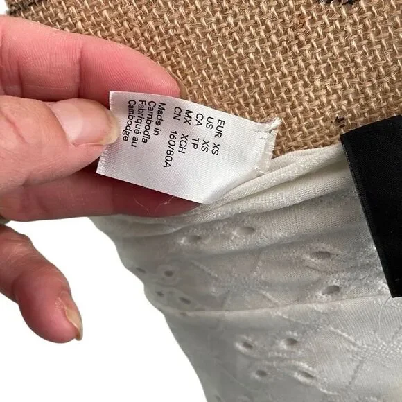 NWT Divided White Tie Spaghetti Strap Eyelet Sundress - Picture 7 of 7